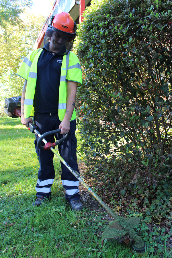 Grounds Maintenance Team Strimming