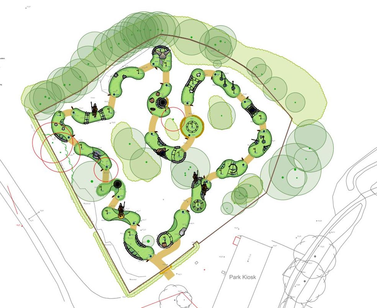 plans for Adevnture golf at charlton lakeside