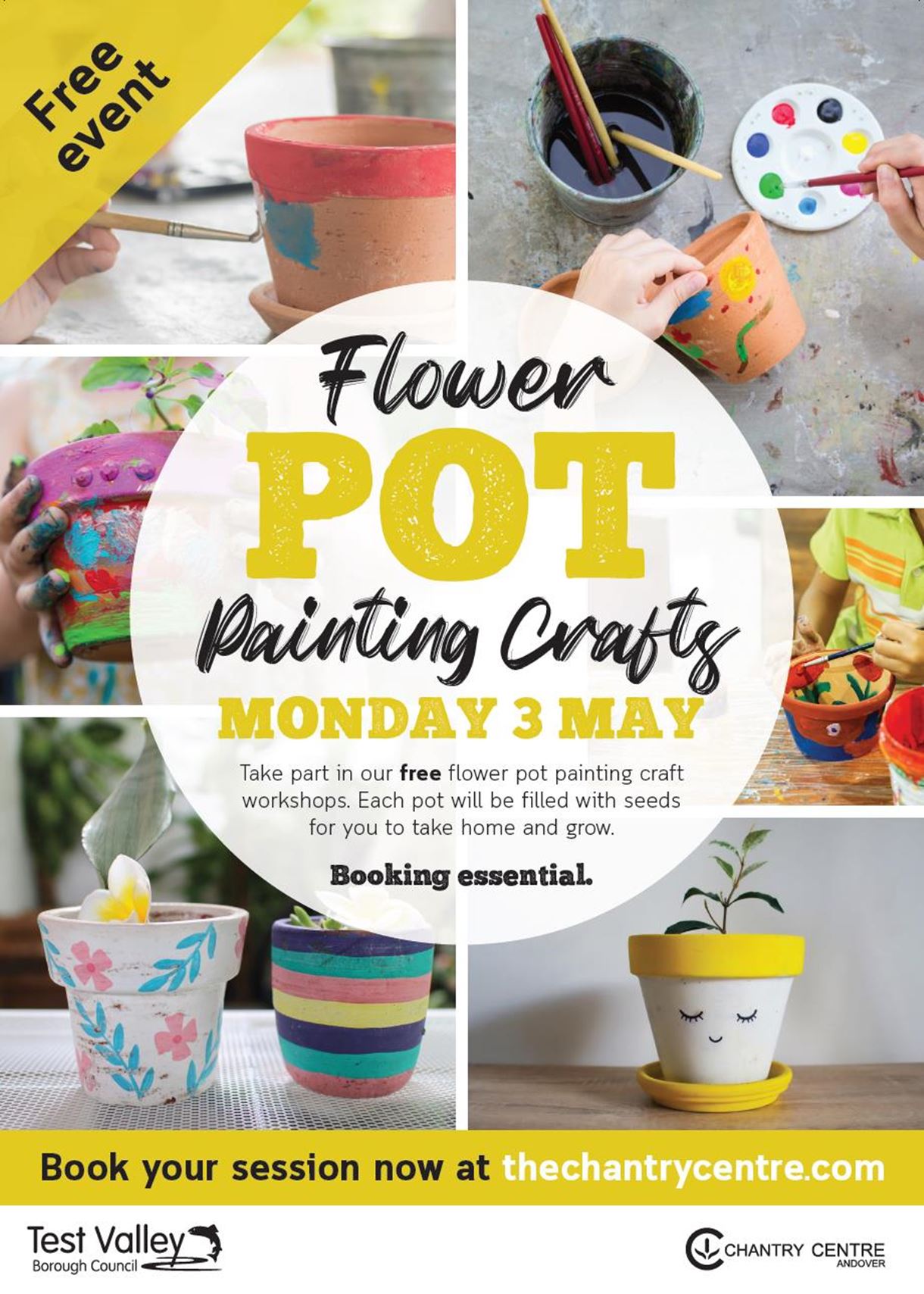 Flower pot painting