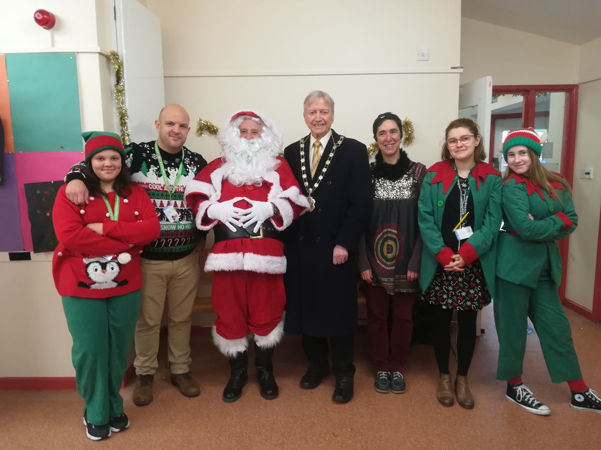 Mayor of Test Valley at Romsey Young Carers Christmas Party