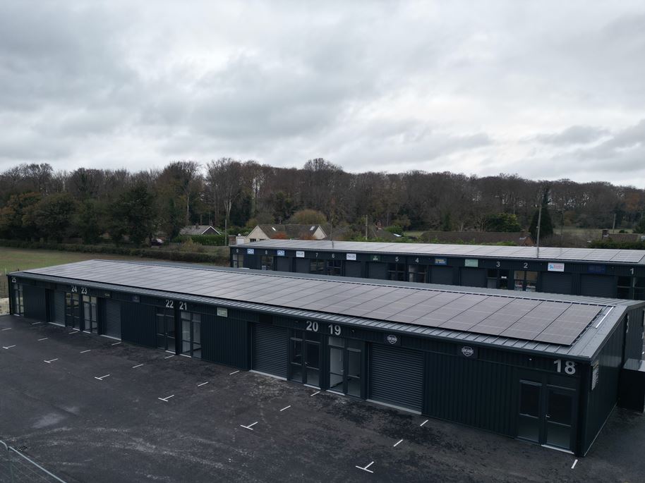 Solar Panels at Grateley Business Park